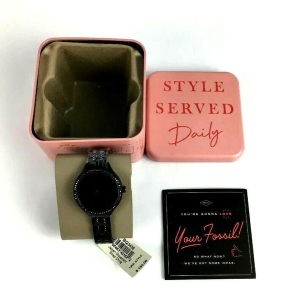 Fossil Watches Bq3438 Ladies Black Dial 